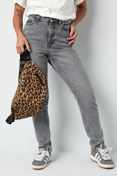 Marsupio con stampa leopardata - marrone h5 Immagine3